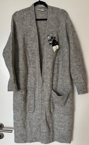 Langer offener cardigan strick - langer,