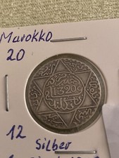Münzen Marokko 1/4 Rial 1320 Silber Nr.20 Erh.siehe Foto 
