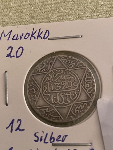 Münzen marokko rial 1320 - marokko,
