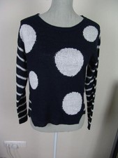 ¯_¯_¯ ONLY - Strickpullover Pulli - Gr. XS - schwarz weiß ¯_¯_¯;