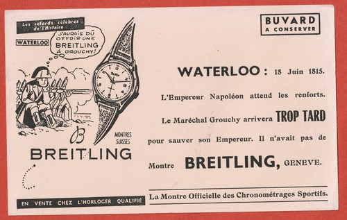 Buvard breitling uhr - buvard,