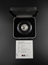 NEUSEELAND 1992 SILBER PROOF PIEDFORT DOLLAR MÜNZE - KIWI VOGEL - 5.000 GEPRÄGT