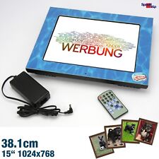 15" COMPOSITOR PF10.271W DIGITAL FOTO PHOTO FRAME WERBUNG COLLAGE FERNBEDIENUNG
