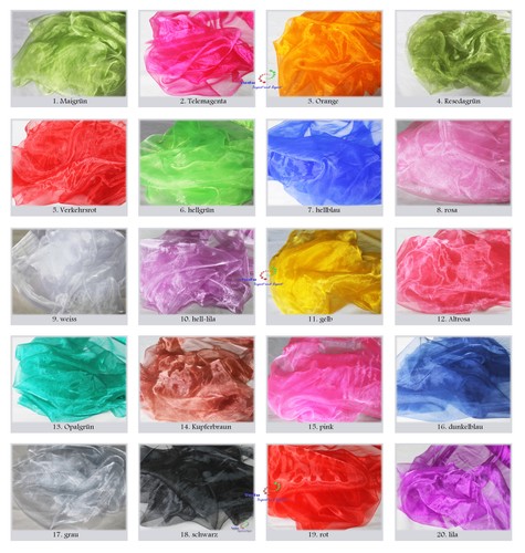Organza dekostoff floristik - dekostoff,