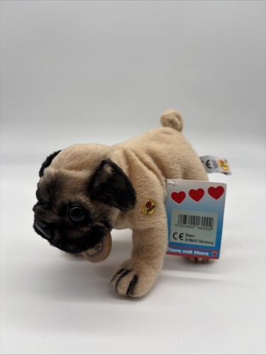 Kuscheltier mops bauer 10cm - kuscheltier,