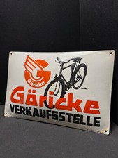 Göricke Fahrräder Verkaufsstelle - Emailschild - 50 x 33 cm D um 1930