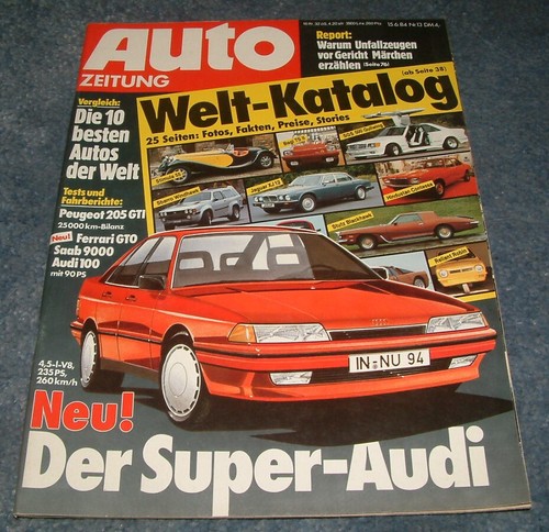 Auto zeitung audi - 13/84,