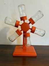 Digsmed Busy Susan Spice Carousel with handmade stand, Denmark, 1970s