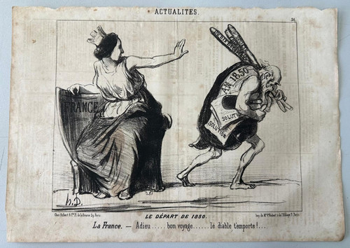 Daumier lithographie le - h.,