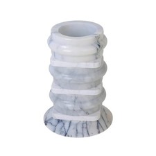 Marmorvase - mit Dekosäule -