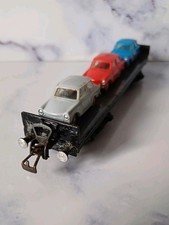 Autotransportwagen 3x Trabant 601 Waggon Spur H0 DDR Modelleisenbahn Metallwagon
