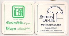 Ruhland Bier, Niederrieden - Bierdeckel "Remus Quelle"
