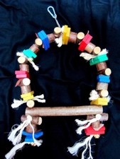 Vogelspielzeug Schaukel,Vogel,Schaukel,Vögel,Nymphen,Sittiche,NATURHOLZ,Neuheit 