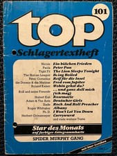 top Schlagertextheft Nr. 101, leider mit abgetrennter Autogrammkarte.