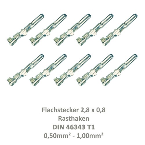 Flachstecker 8x0 8 - flachstecker, 2,8x0,8