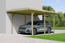 Einzelcarport 300x500 cm + BEDACHUNG Carport Garage Holz Unterstand Flachdach