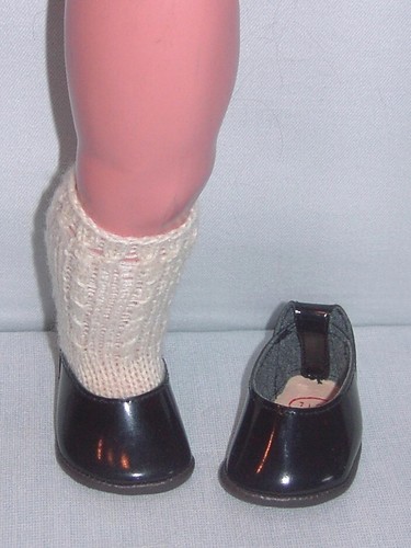 Vintage puppen lackschuhe - , puppen-