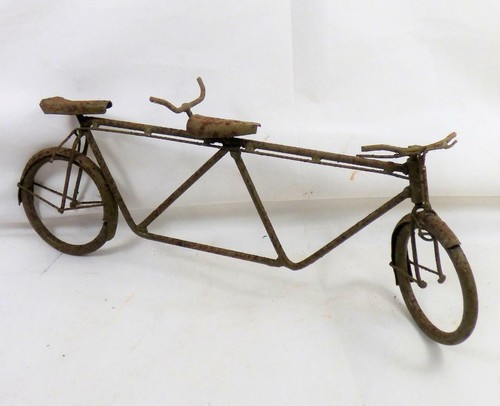 Vintage tandem fahrrad kratzer - tandem,