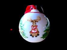 Hutschenreuther  Weihnachtskugel Kugel Weihnachten Elch Weihnachtstraum