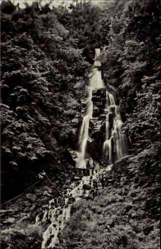 Wasserfall motiv postkarte ddr - motiv,