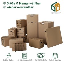 PROFI Umzugskartons Bücherkartons Ordnerkartons Gläserkartons Archivkartons 40kg