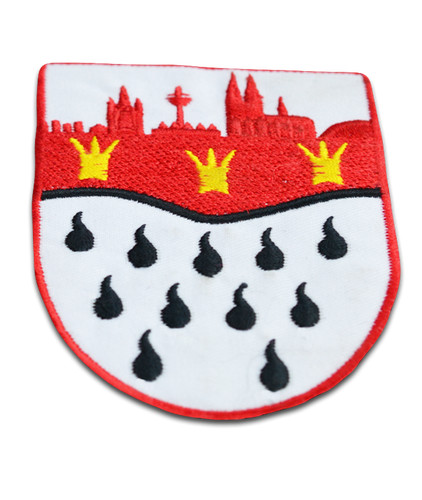 Bügelbild köln wappen - köln, rot