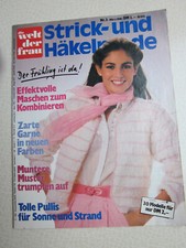 Alte Handarbeitszeitung von 1981 - 30 Strick- und Häkelmodelle