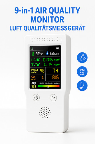 9in1 luftqualitätsmessgerät - 9in1,