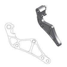 Moto-Master Bremssattel-Adapter Supermoto Street (für: KTM EXC 530 4T 09 vorne )