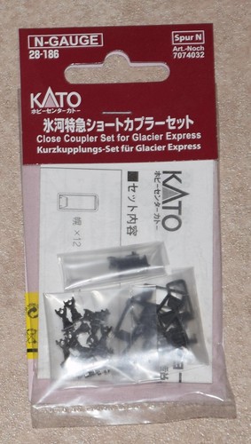 Kato 186 kurzkupplungs set - 28-186,, kurzkupplungs-set