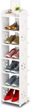 Weiß Schuhregal 7 Ablagen