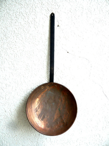Vintage kupfer pfannen - kupfer,