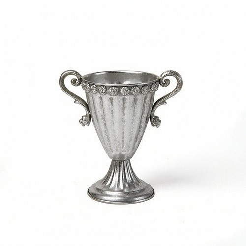 Metallvase silbern vase mit - silbern,