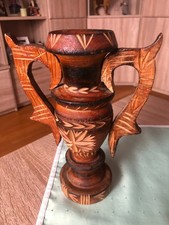 Holzvase , Antik - Handarbeit