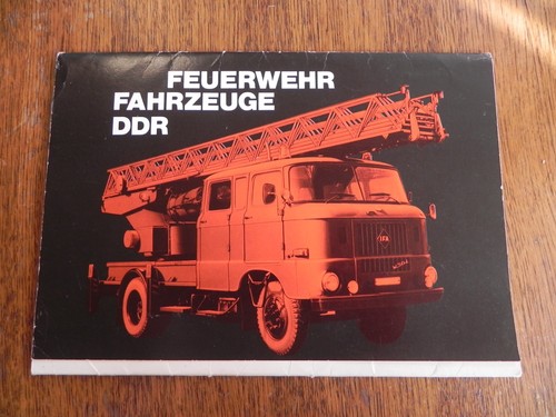 Ddr feuerwehr farbbildmappe - feuerwehr,