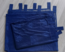 Gardinen Schals mit Schlaufen Transparent Blau 230 x 140 cm