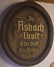 Faßboden Asbach Uralt aus den 1980/90 Jahren