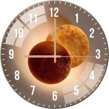 Aleenfoon wanduhr aus glas - wanduhr,
