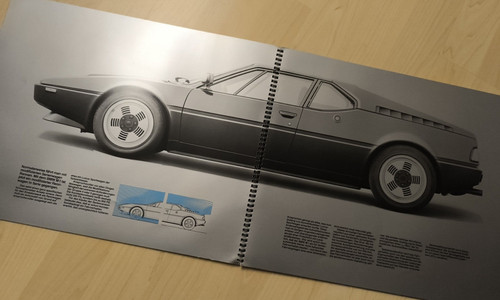 Bmw hardcover prospekt - m1, hardcover-prospekt
