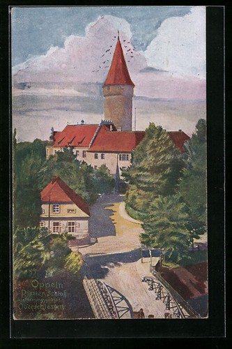 Ansichtskarte oppeln piasten - oppeln,,