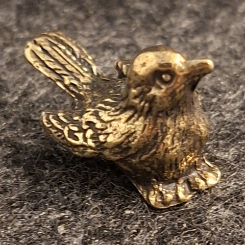 Messing vogel figur - messing, motiv