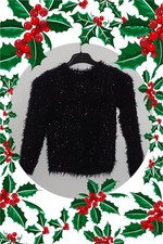 H&M Pullover Kuschelpulli Pulli Pailetten Gr. 110 / 116