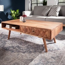 Massivholz Couchtisch MYSTIC