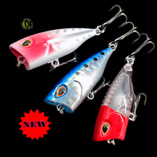 3x 4,3cm Popper Jerkbait