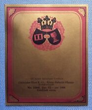 altes Schnapsetikett Flaschenetikett Etikett Label Gebrüder Illert Klein-Auheim