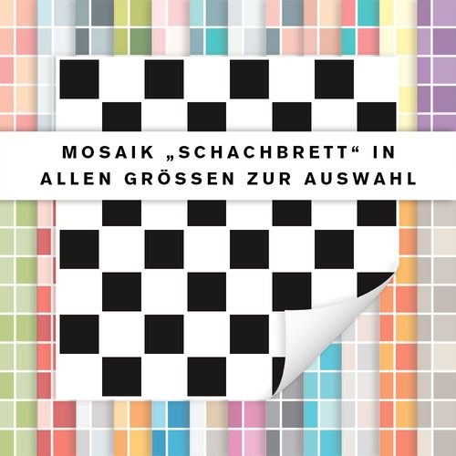 Fliesenaufkleber mosaik - fliesenaufkleber,