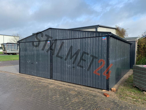 Blechgarage 5x5satteldach - blechgarage,
