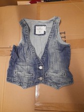 Mädchen H&M Jeans Weste Gr. 146 Blau