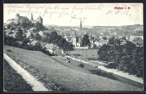 Ansichtskarte mylau - ansichtskarte,