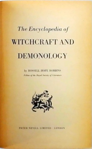 The encyclopedia witchcraft - of,
